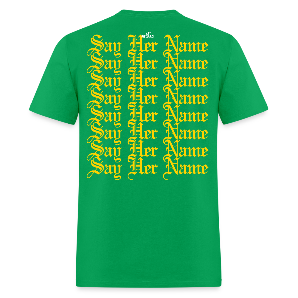 Sandra Bland x Say Her Name Tee - bright green