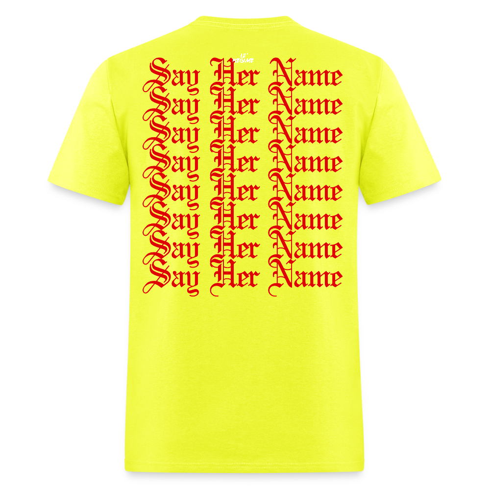 Breonna Taylor x Say Her Name Tee - safety green