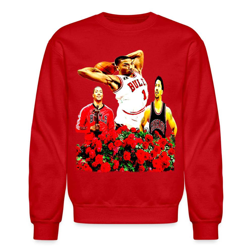 Smell The Roses Sweatshirt - red