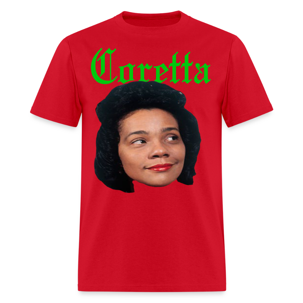 "Coretta" Coretta Scott King Tee - red