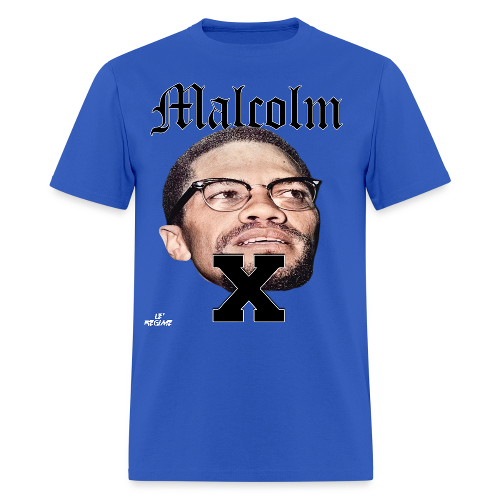 "Malcolm" Malcolm X Tee - royal blue