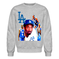 Dodger Blue Kobe Sweatshirt - heather gray