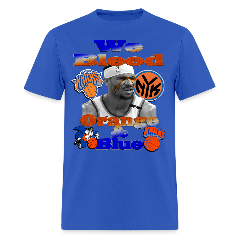 We Bleed Orange & Blue x Josh Hart Knicks Tee - royal blue
