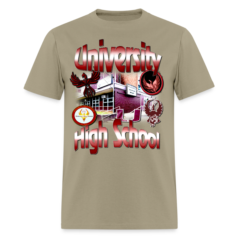 University High School T-Shirt - khaki