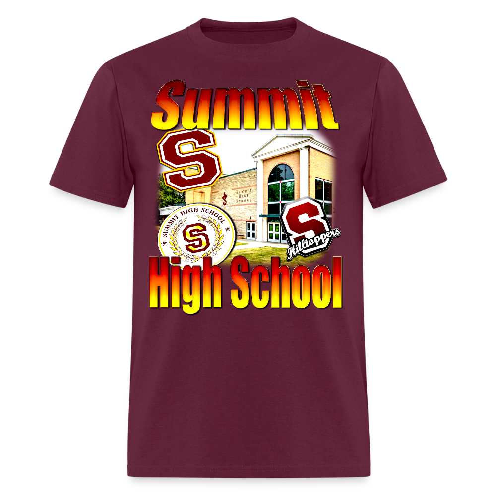 Summit High (NJ) T-Shirt - burgundy