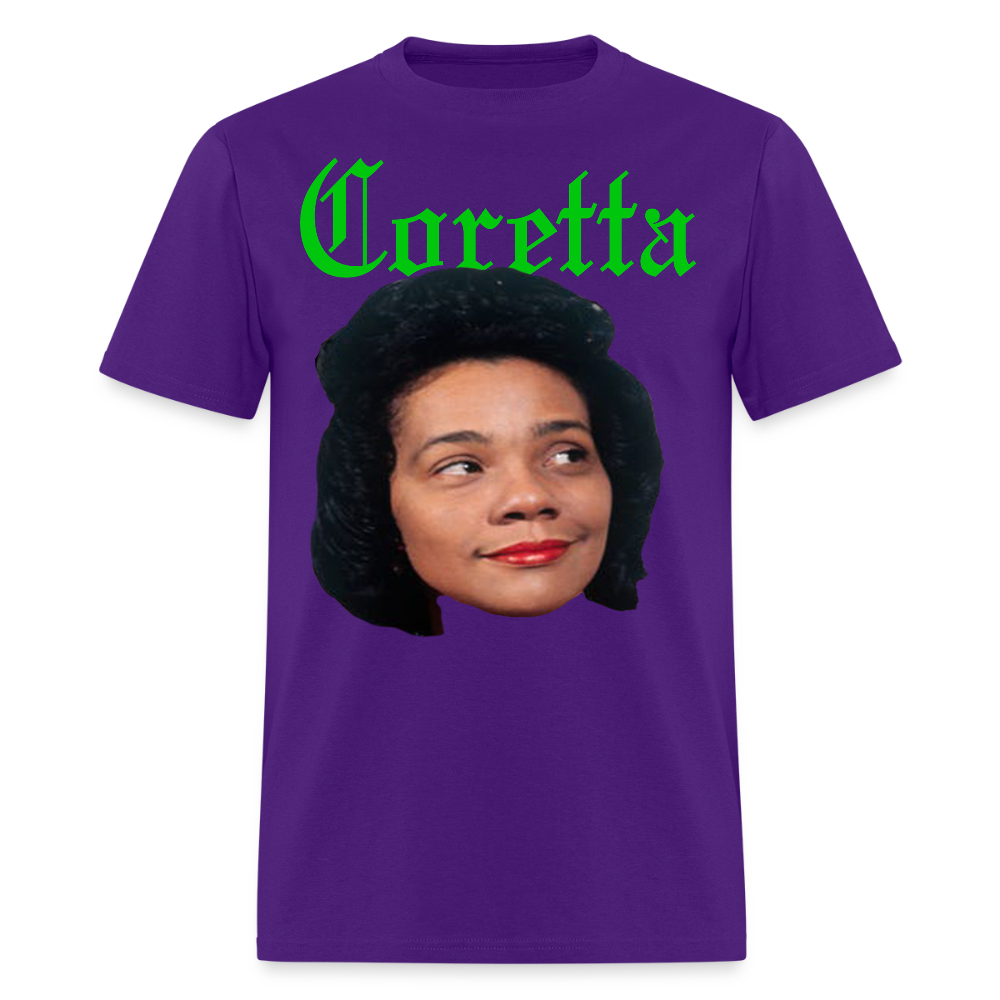 "Coretta" Coretta Scott King Tee - purple