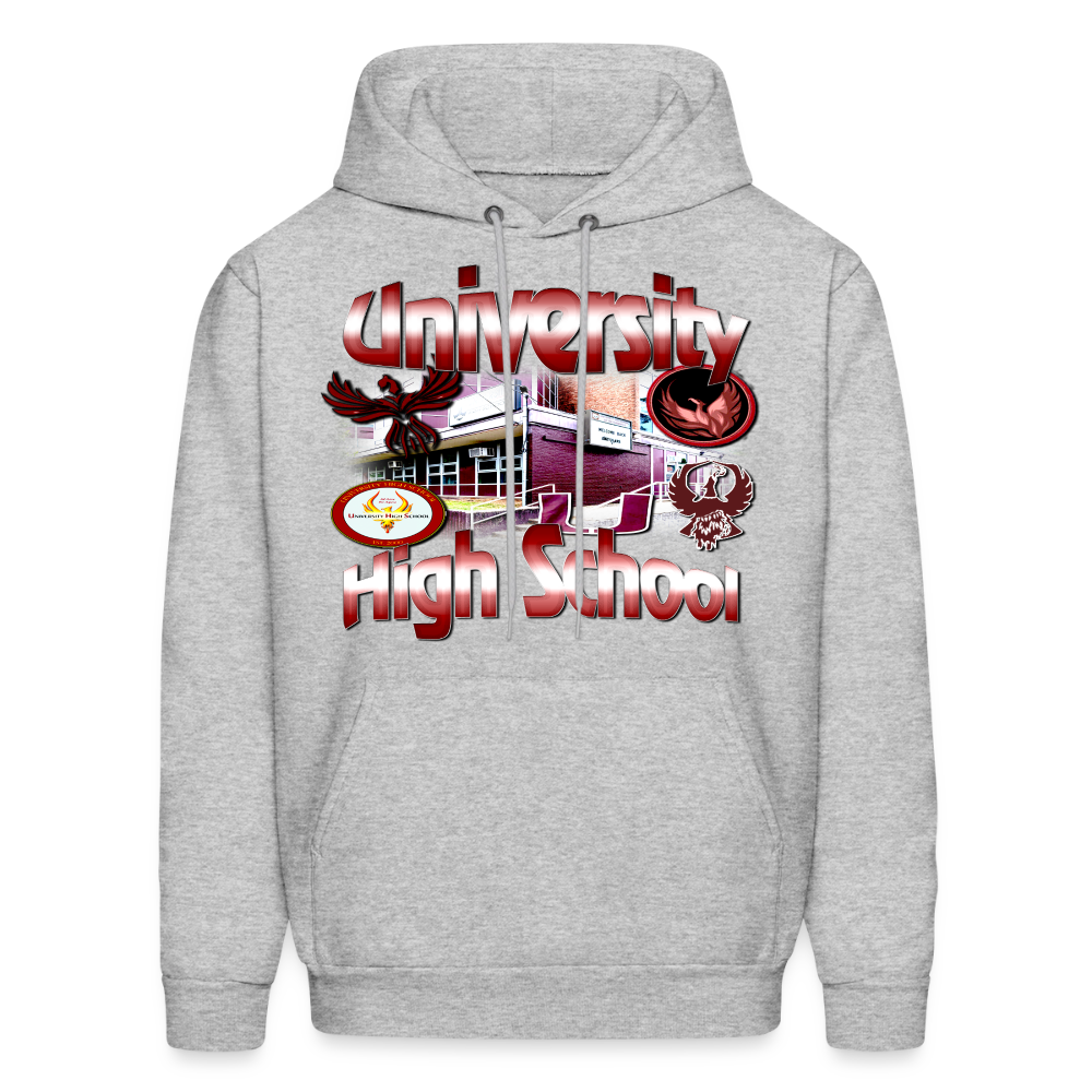 University High School Hoodie - heather gray
