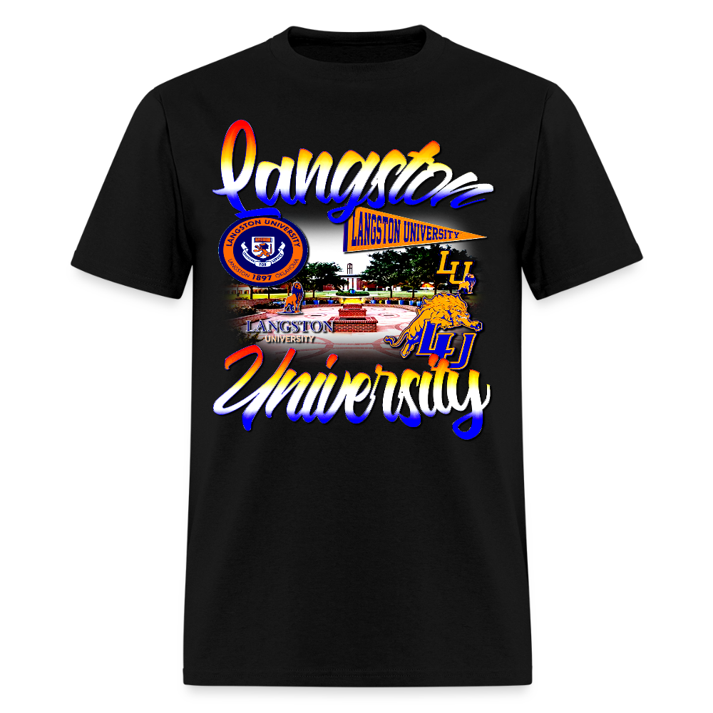 Langston University Tee - black
