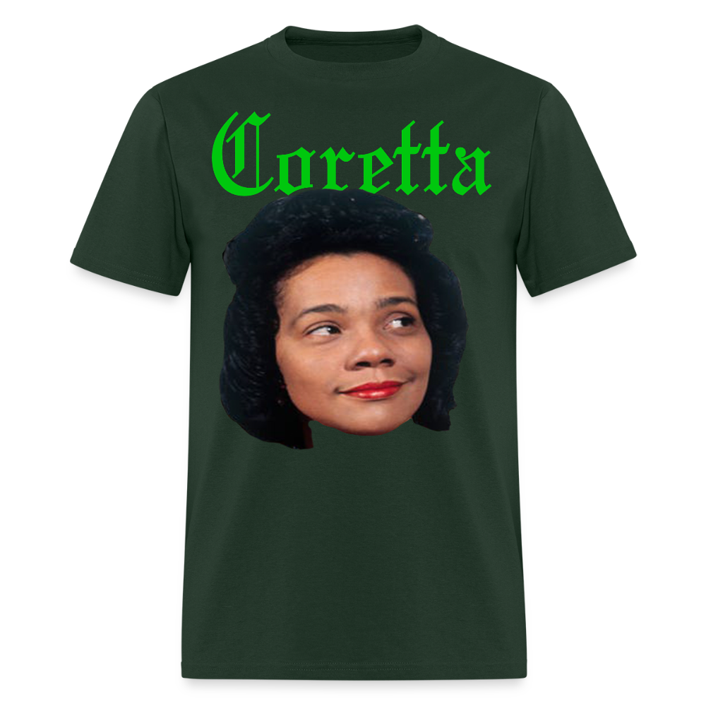 "Coretta" Coretta Scott King Tee - forest green