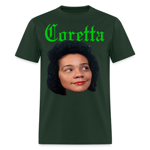 "Coretta" Coretta Scott King Tee - forest green