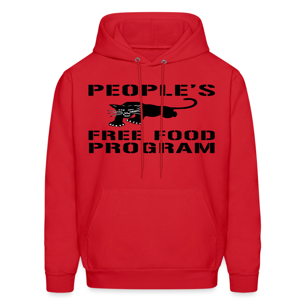 People's Free Food Program Hoodie - red