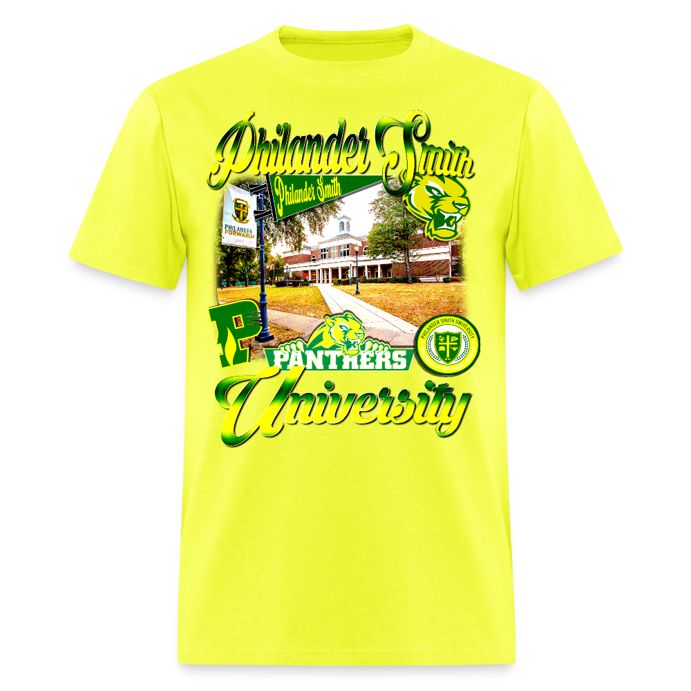 Philander Smith University Tee - safety green