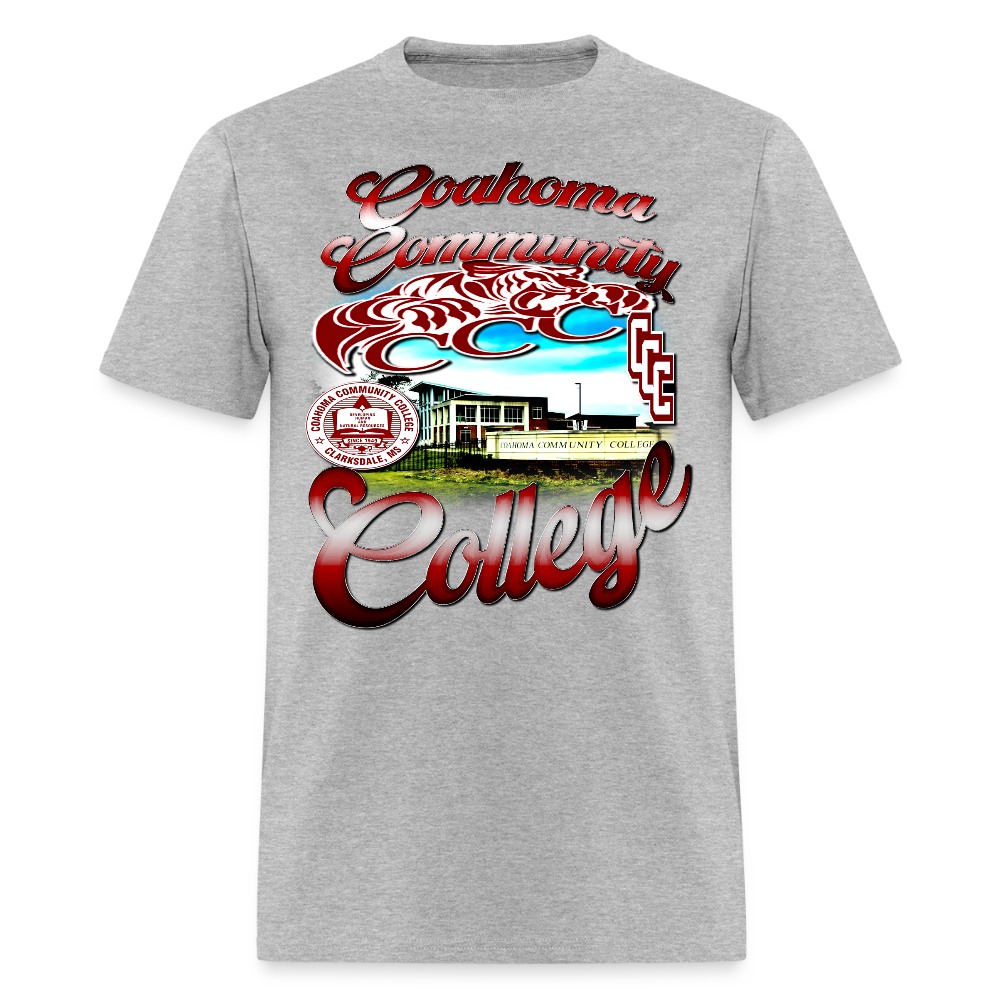 Coahoma Community College Tee - heather gray