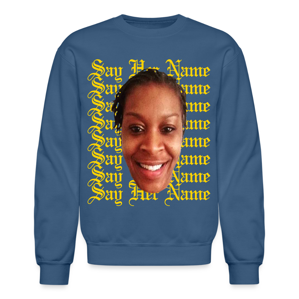 Sandra Bland x Say Her Name Sweatshirt - indigo blue