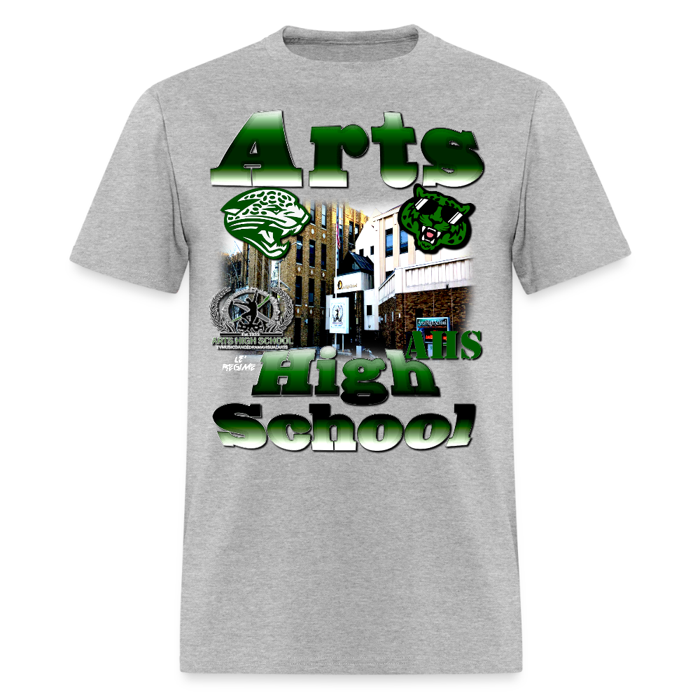 Arts High "School Spirit" Tee - heather gray