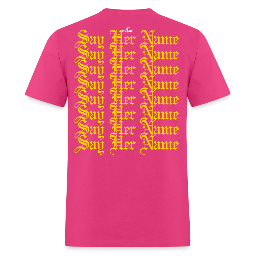 Sandra Bland x Say Her Name Tee - fuchsia