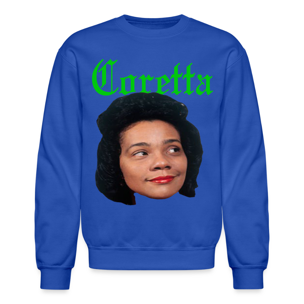"Coretta" Coretta Scott King Tee Sweatshirt - royal blue