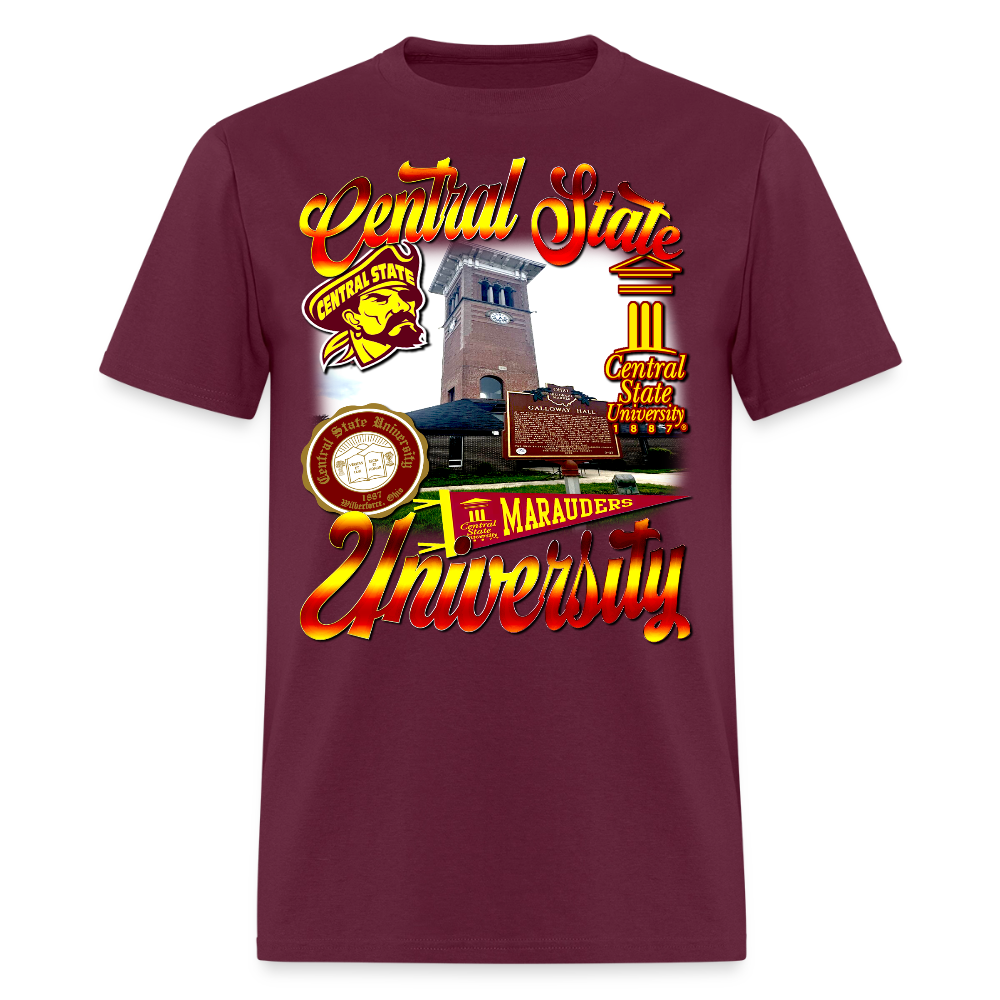 Central State Tee - burgundy