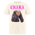"Chaka" Chaka Khan Tee - sweet cream heather
