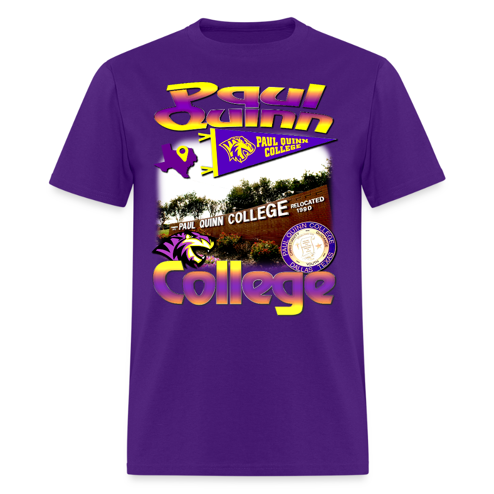 Paul Quinn College Tee - purple