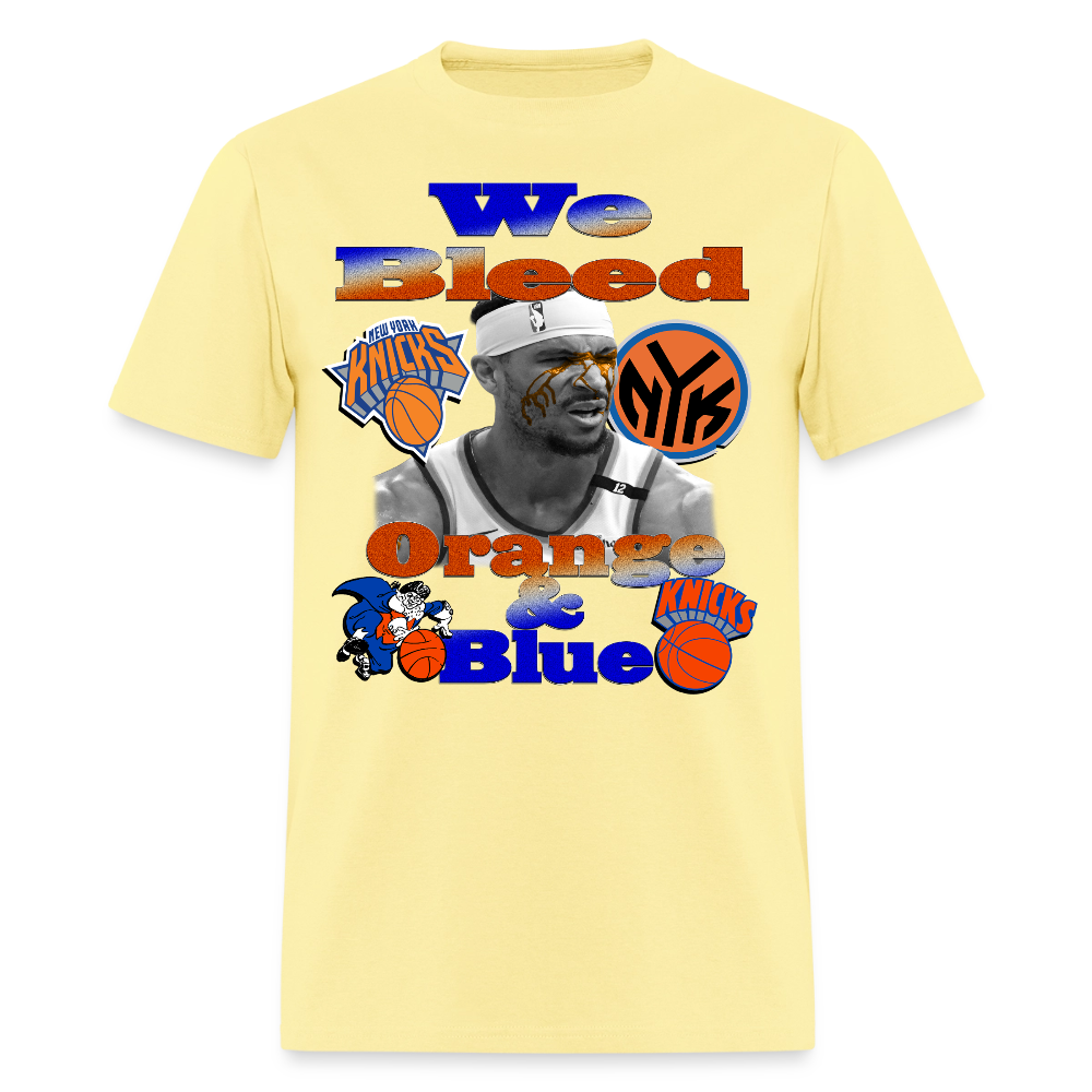 We Bleed Orange & Blue x Josh Hart Knicks Tee - cornsilk