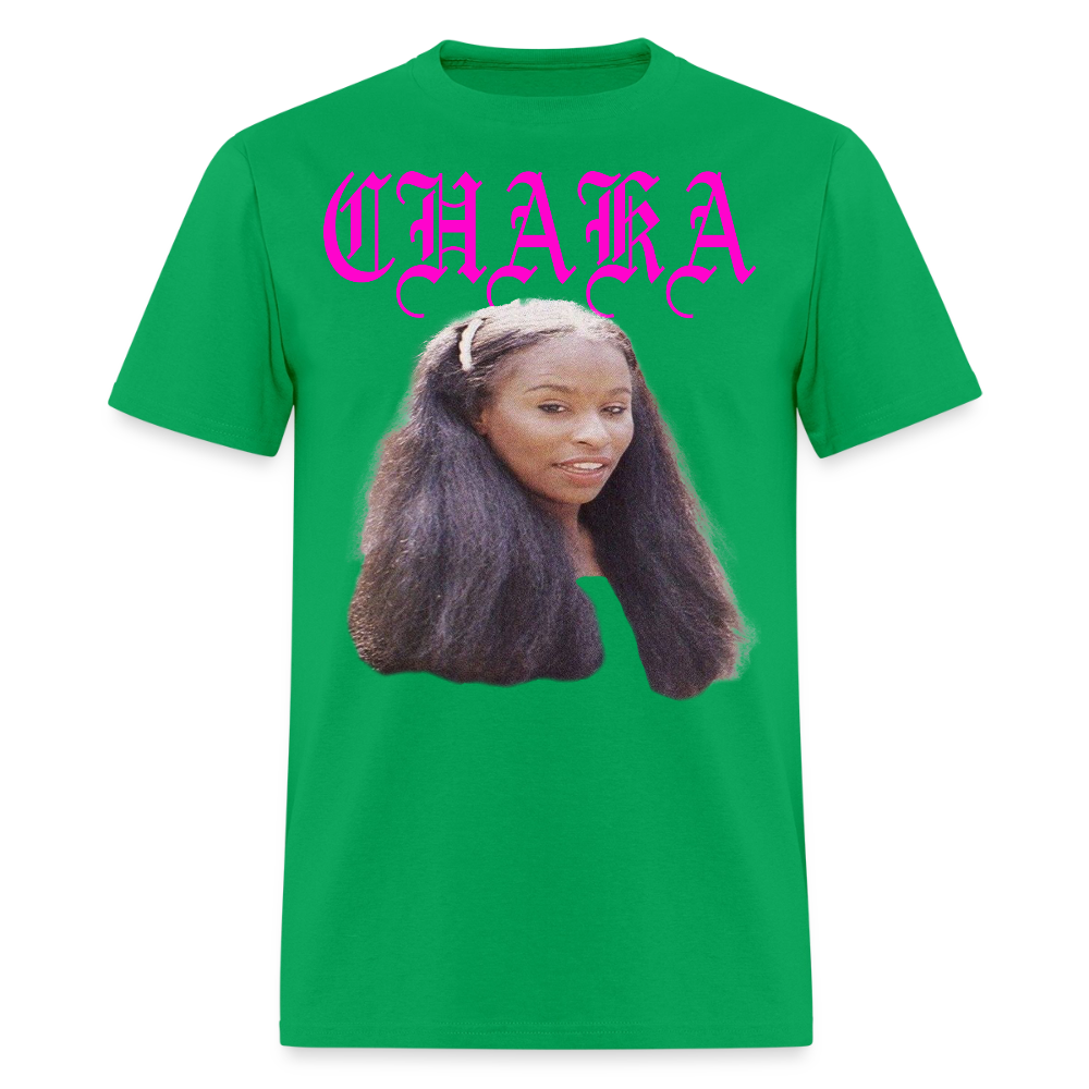 "Chaka" Chaka Khan Tee - bright green