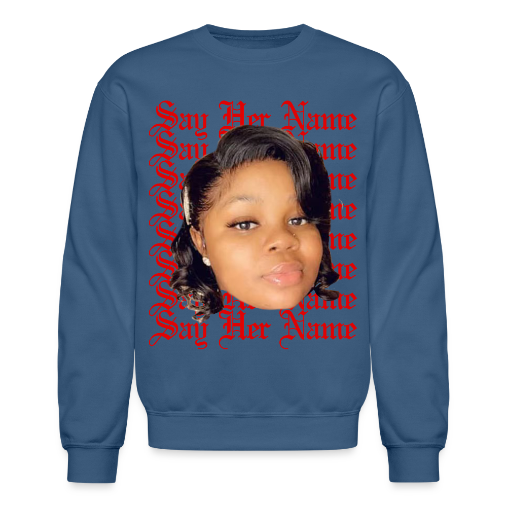 Breonna Taylor x Say Her Name Sweatshirt - indigo blue