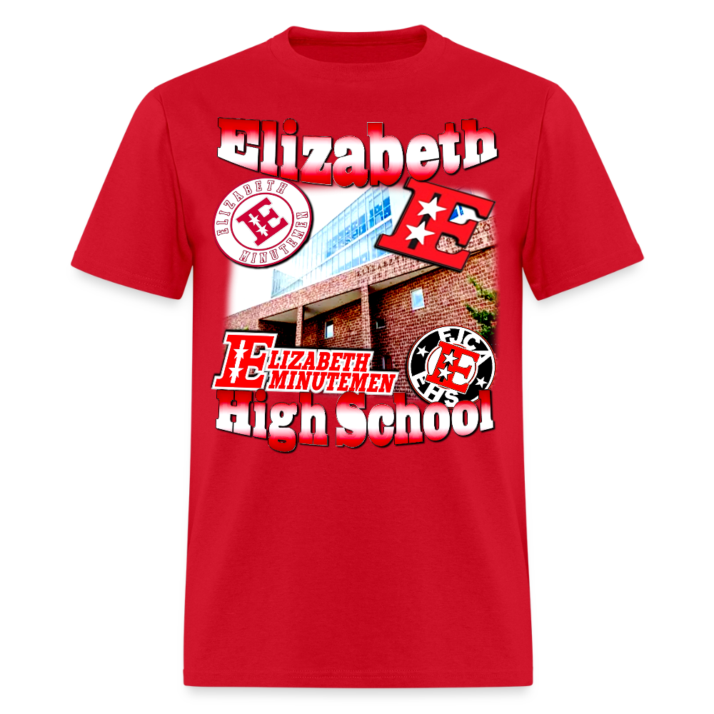 Elizabeth High School (NJ) Tee - red