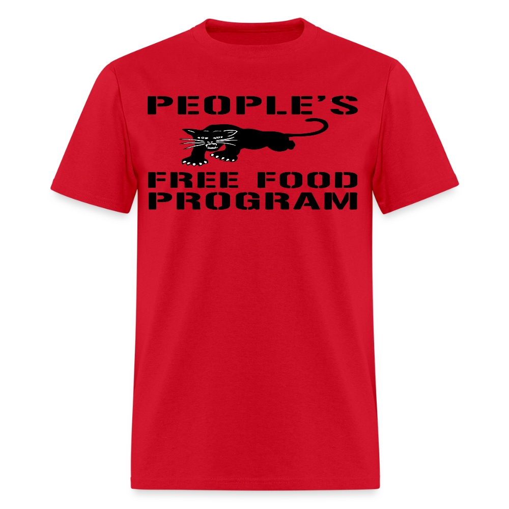 People's Free Food Program Tee - red