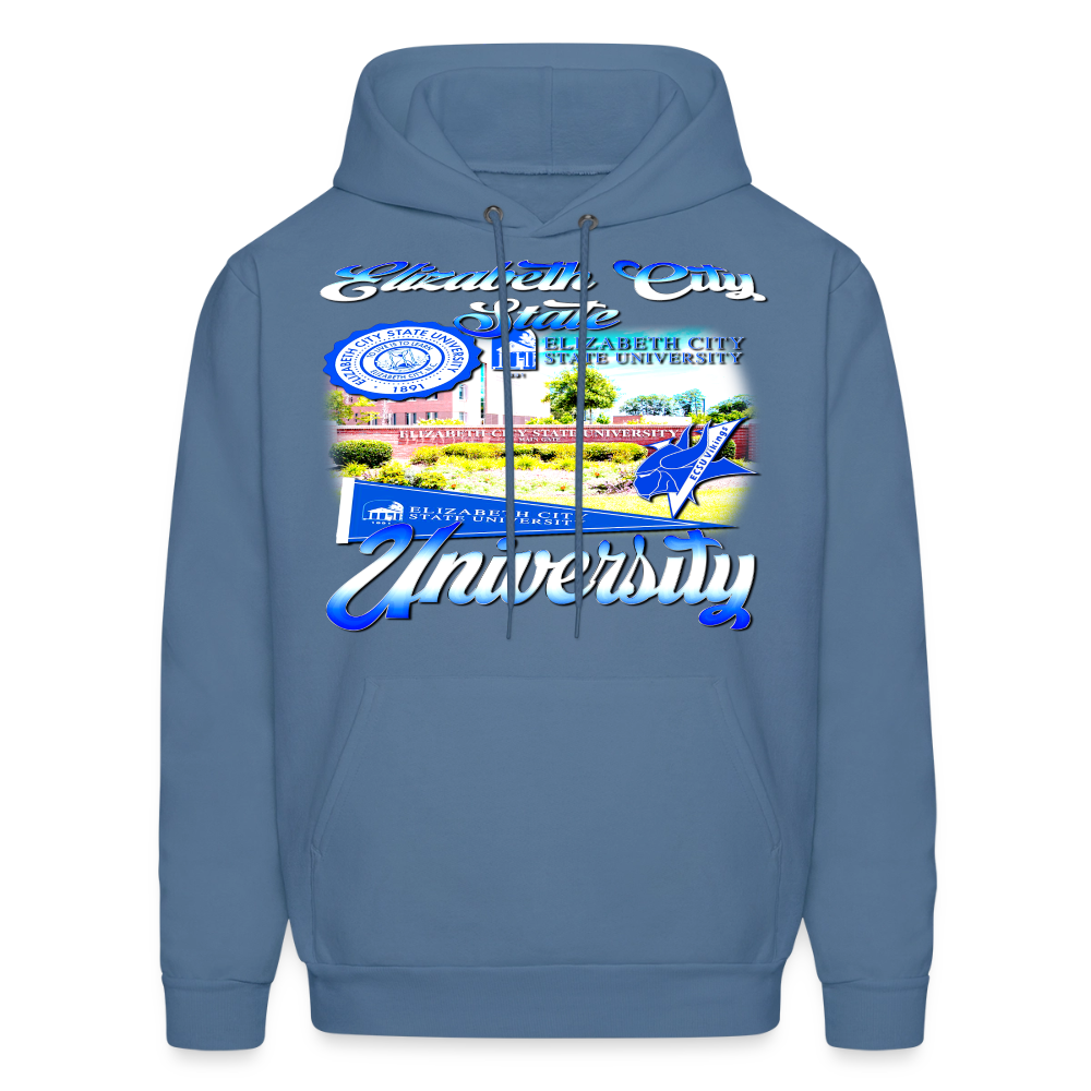 Elizabeth City State Hoodie - denim blue