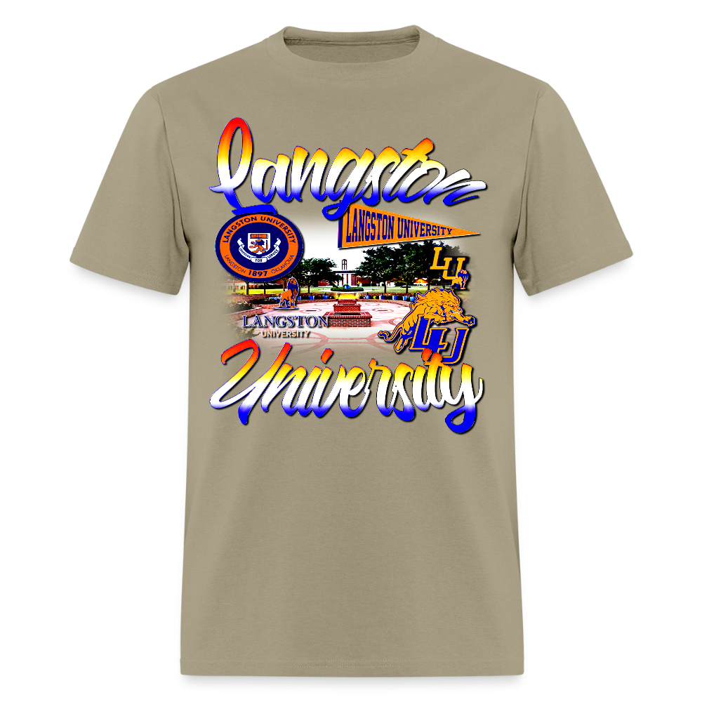 Langston University Tee - khaki