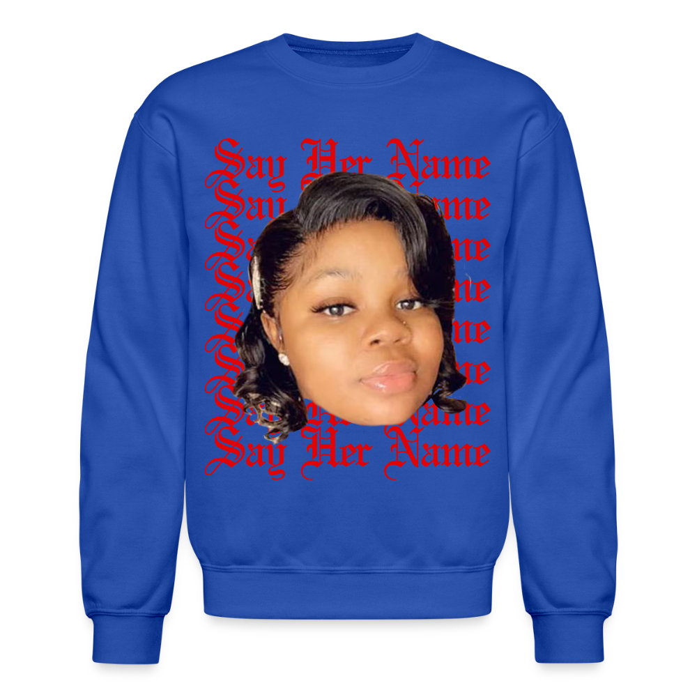 Breonna Taylor x Say Her Name Sweatshirt - royal blue