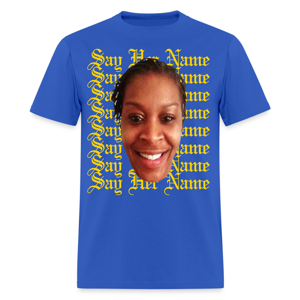 Sandra Bland x Say Her Name Tee - royal blue