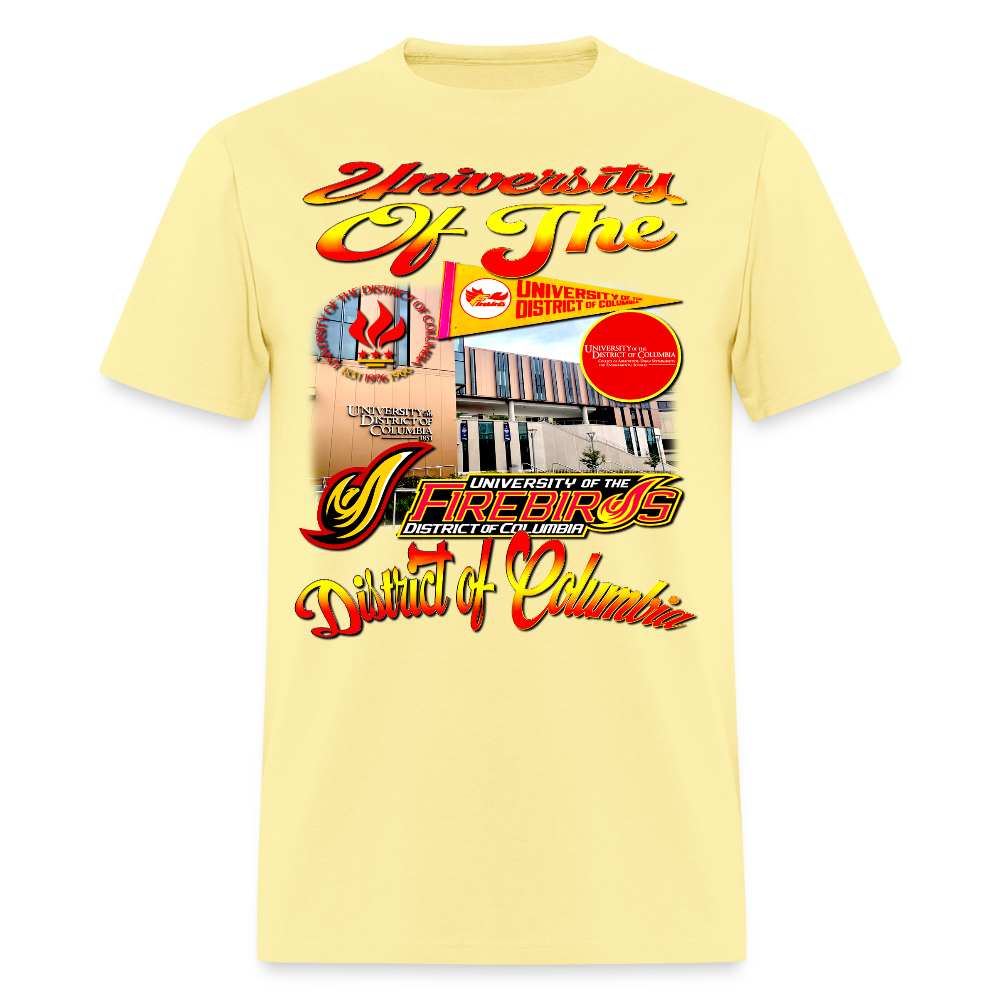 University Of DC Tee - cornsilk