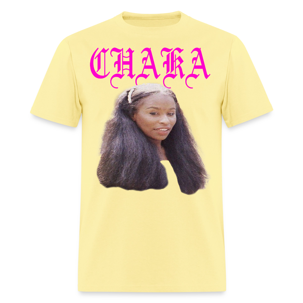 "Chaka" Chaka Khan Tee - cornsilk