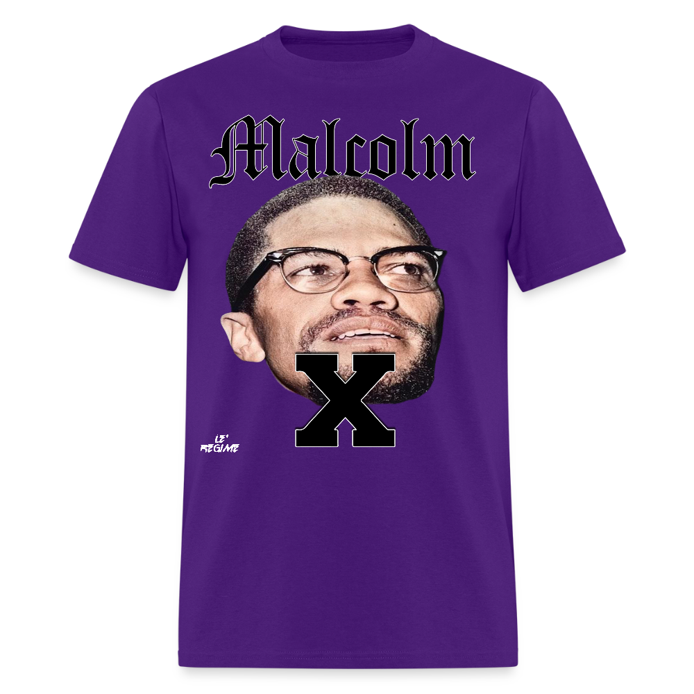 "Malcolm" Malcolm X Tee - purple