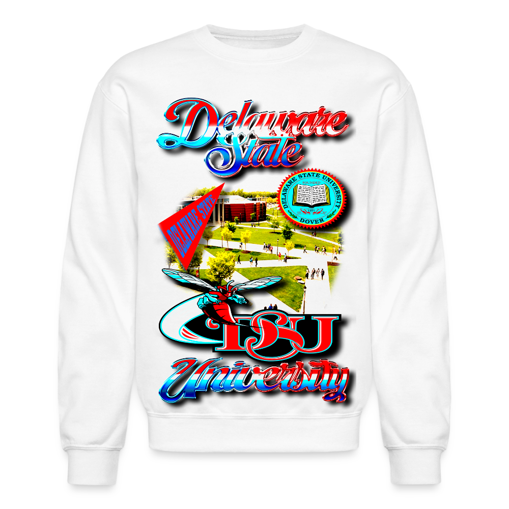 Delaware State Sweatshirt - white