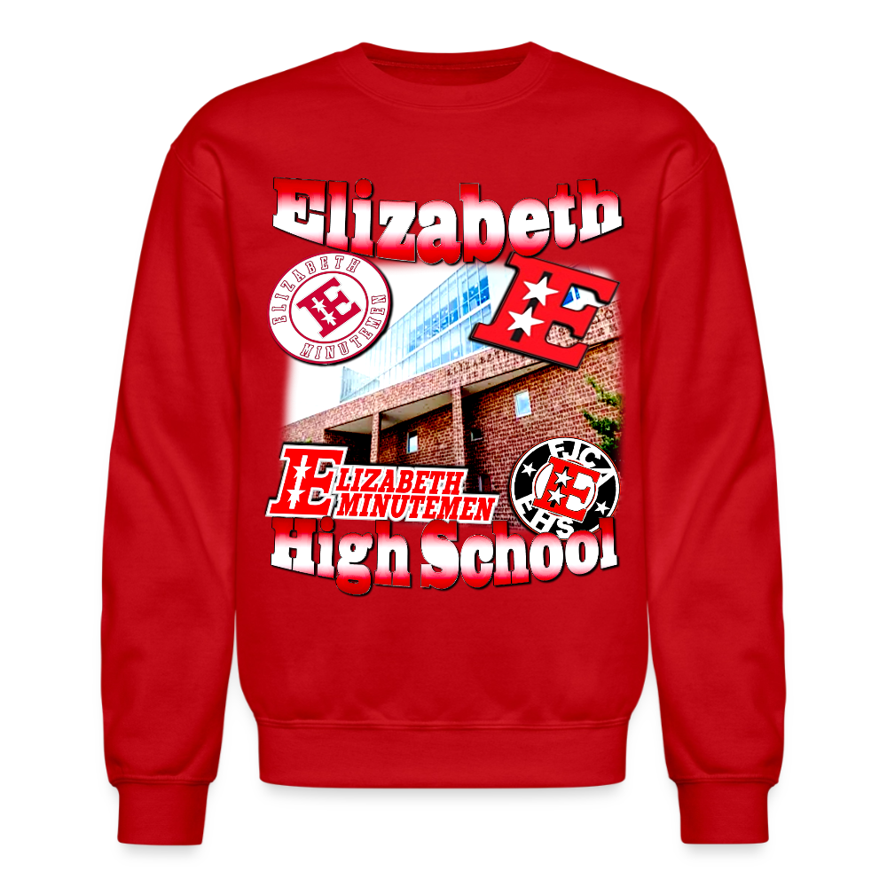 Elizabeth High School (NJ) Sweatshirt - red