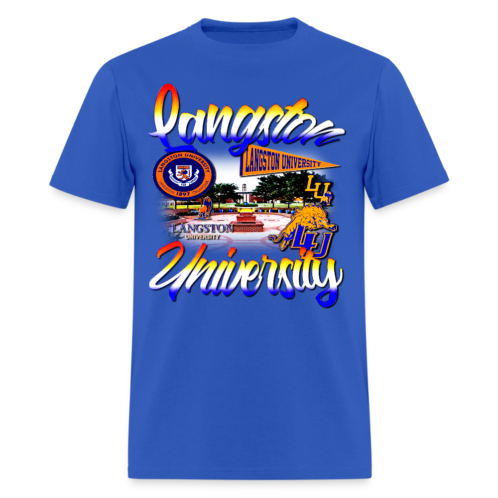 Langston University Tee - royal blue