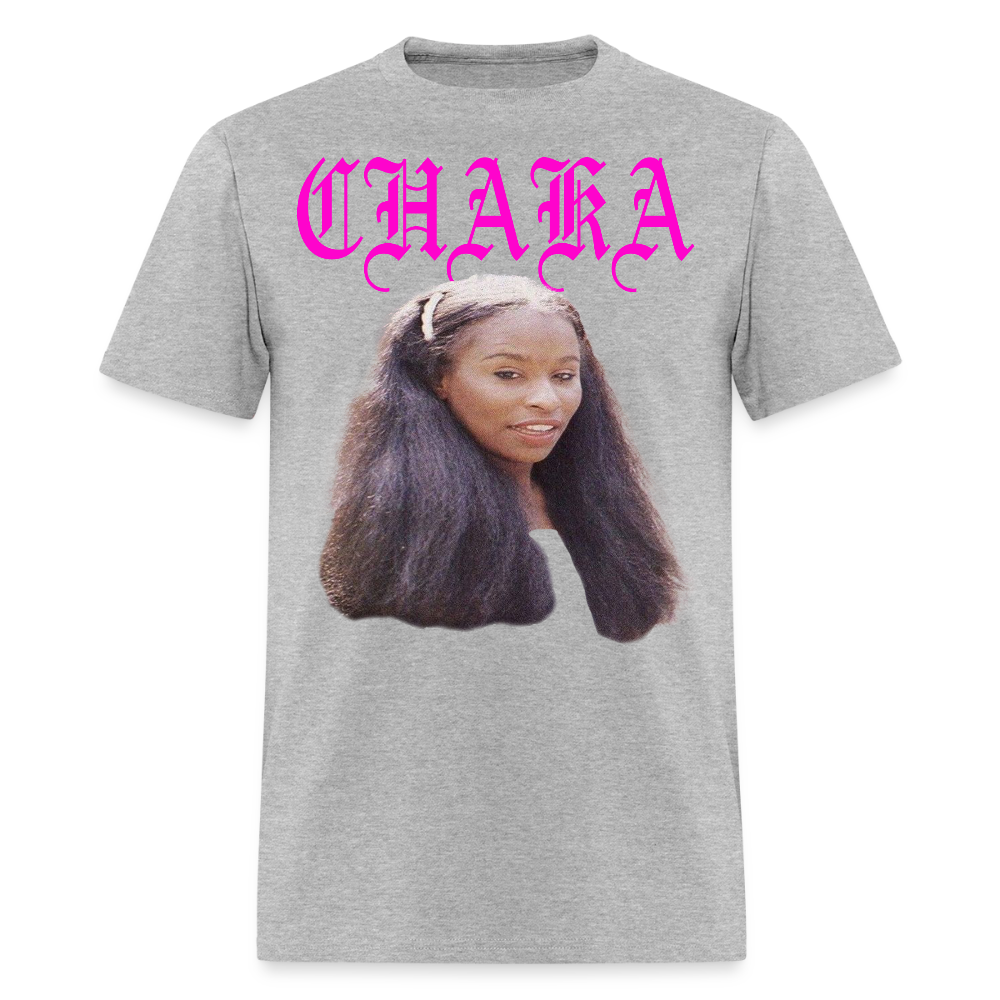 "Chaka" Chaka Khan Tee - heather gray