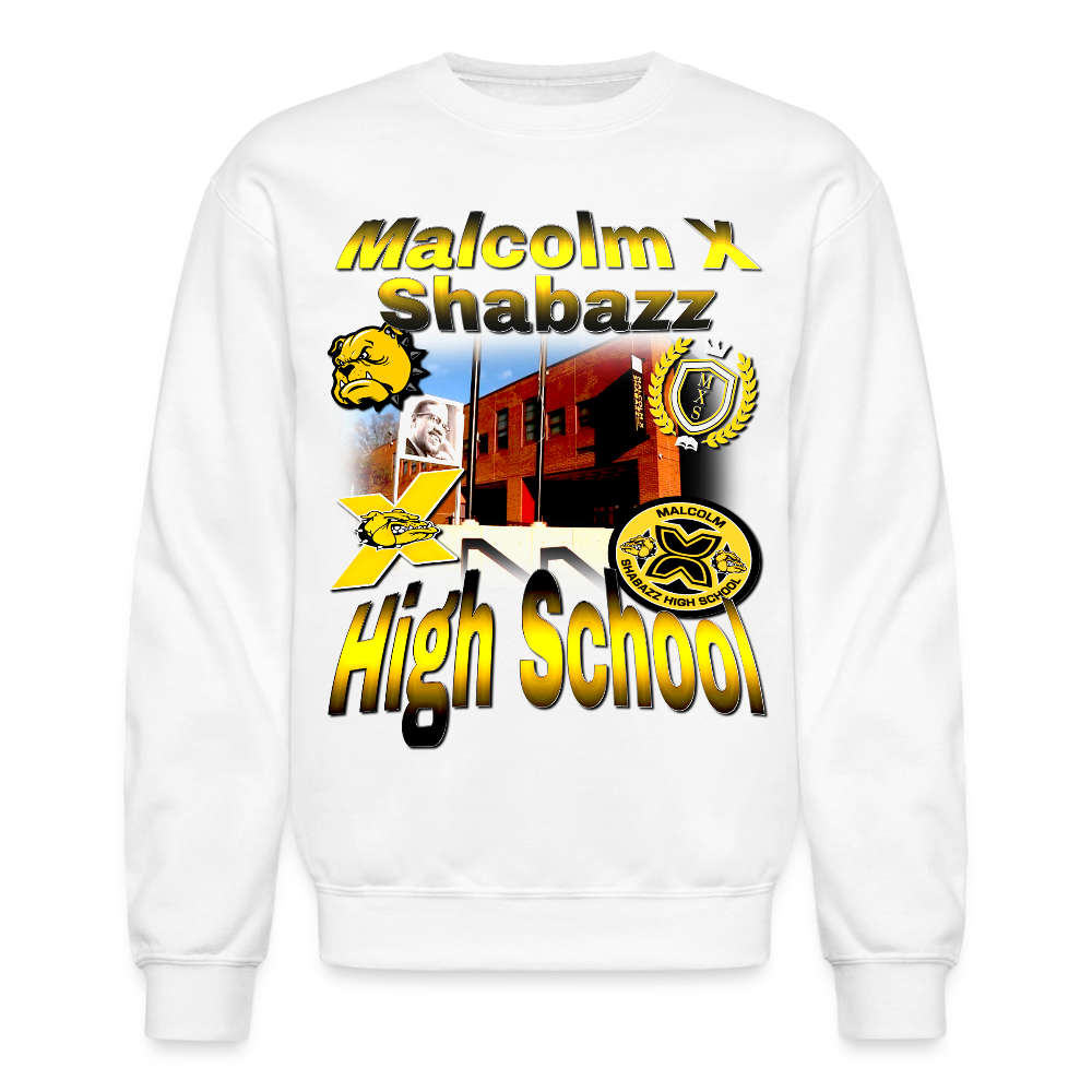 Malcolm X Shabazz High School Sweatshirt - white