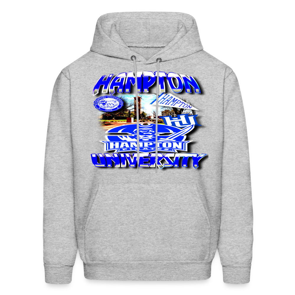 Hampton University Hoodie - heather gray