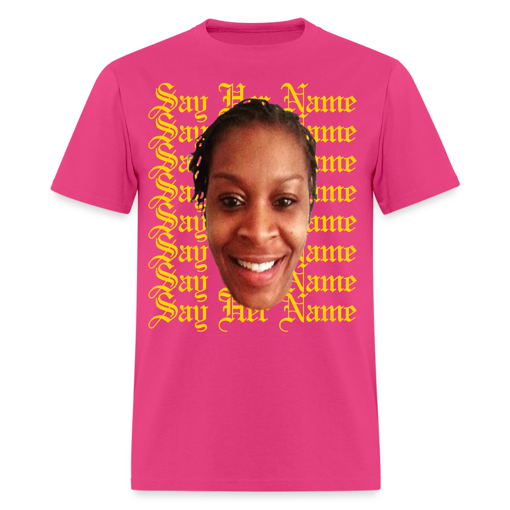 Sandra Bland x Say Her Name Tee - fuchsia