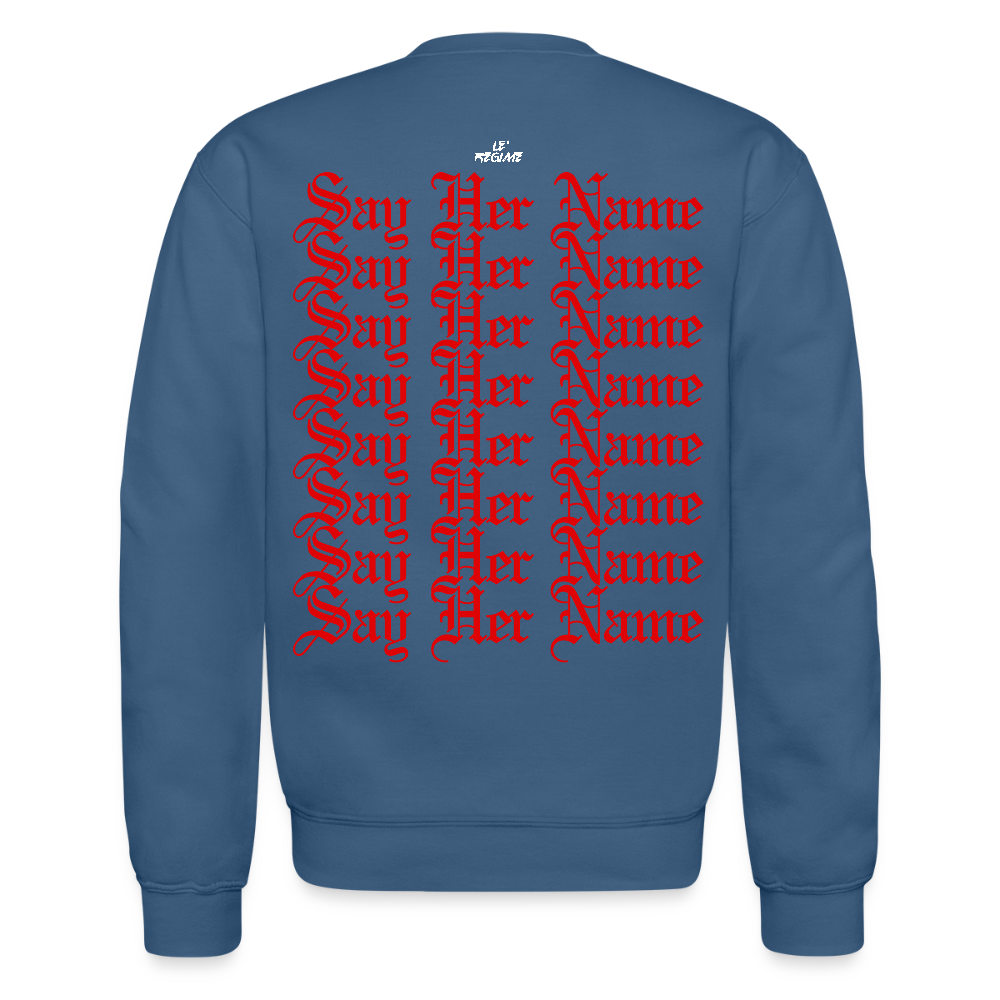 Breonna Taylor x Say Her Name Sweatshirt - indigo blue