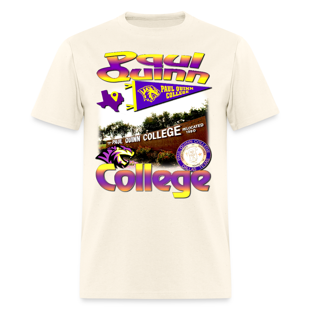 Paul Quinn College Tee - sweet cream heather