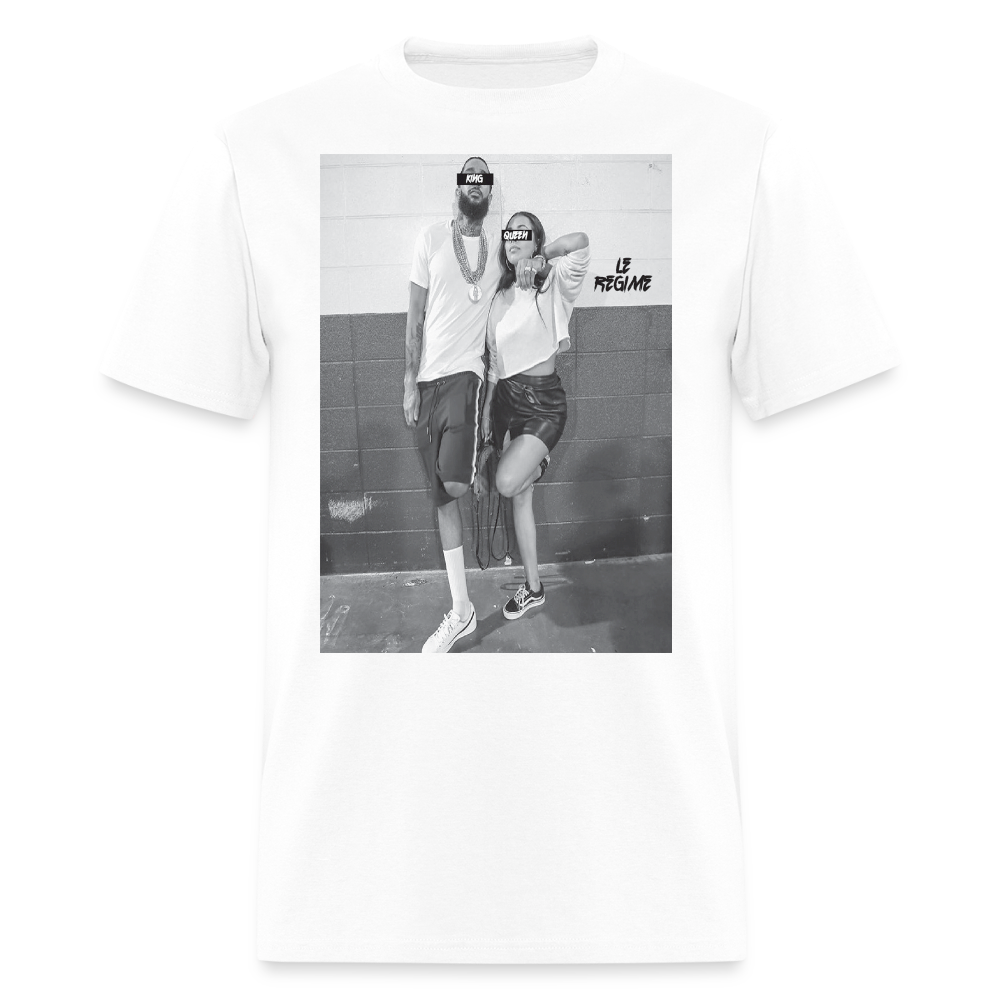 King Nip x Queen Lauren Tee - white