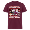 University High School T-Shirt - burgundy