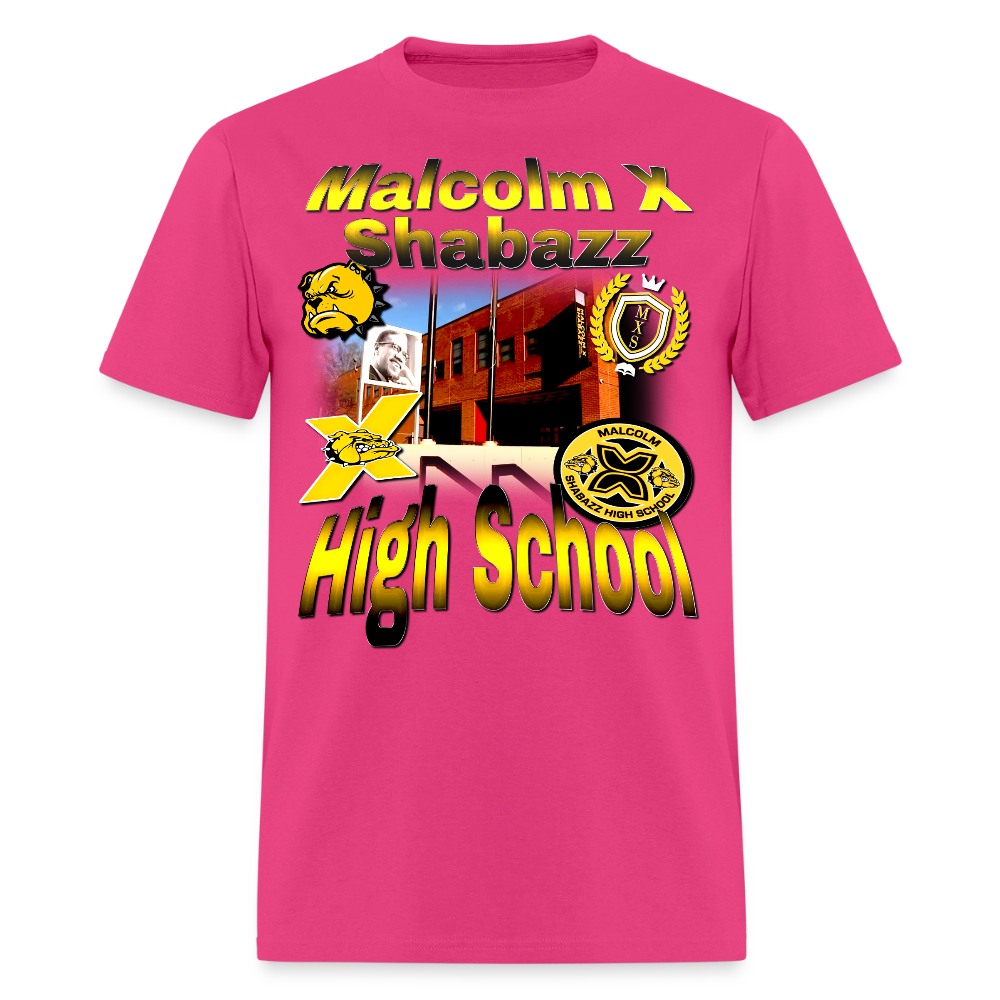 Malcolm X Shabazz High School T-Shirt - fuchsia