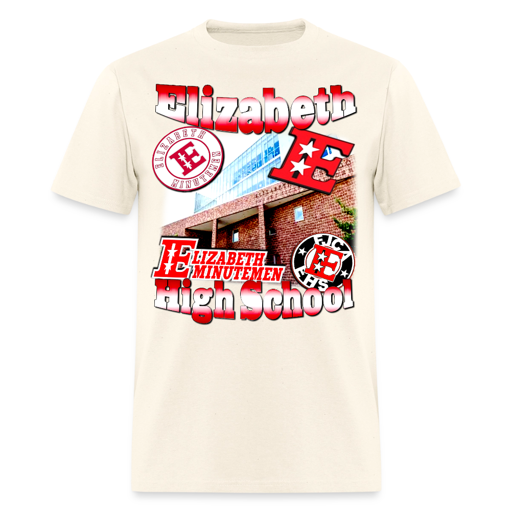 Elizabeth High School (NJ) Tee - sweet cream heather
