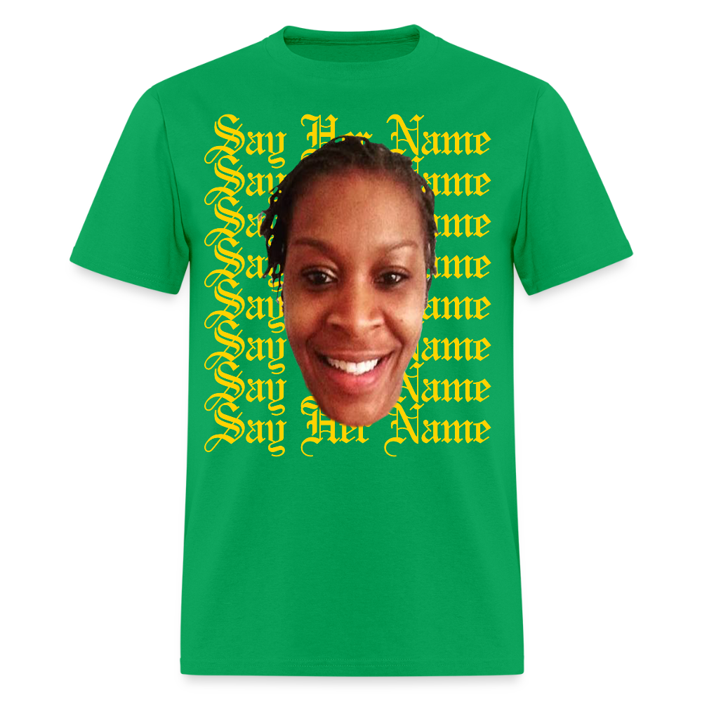 Sandra Bland x Say Her Name Tee - bright green